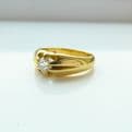 SOLD GENTS ANTIQUE DIAMOND RING 18ct GOLD .44 OLD DIAMOND HALLMARKED SHEFFIELD 1901